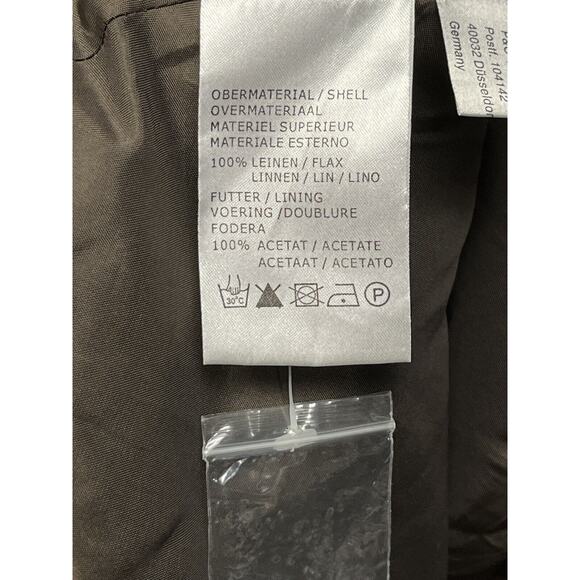 Jake's Sheath Dress US Womens Size 4 Brown Lined‎ Linen Knee Length Sleeveless - Picture 5 of 8